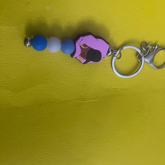 Pink and Blue Keychain Accessory - Picture 3 of 8